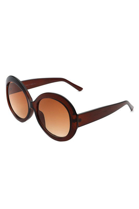 Oversize Circle Fashion Women Round Sunglasses